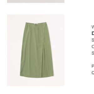 Dipped Waist Midi Skirt - Abercrombie